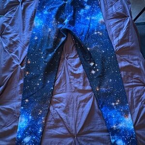 Blackmilk Galaxy Blue Leggings fleece lined 
Worn a couple times.  No marks